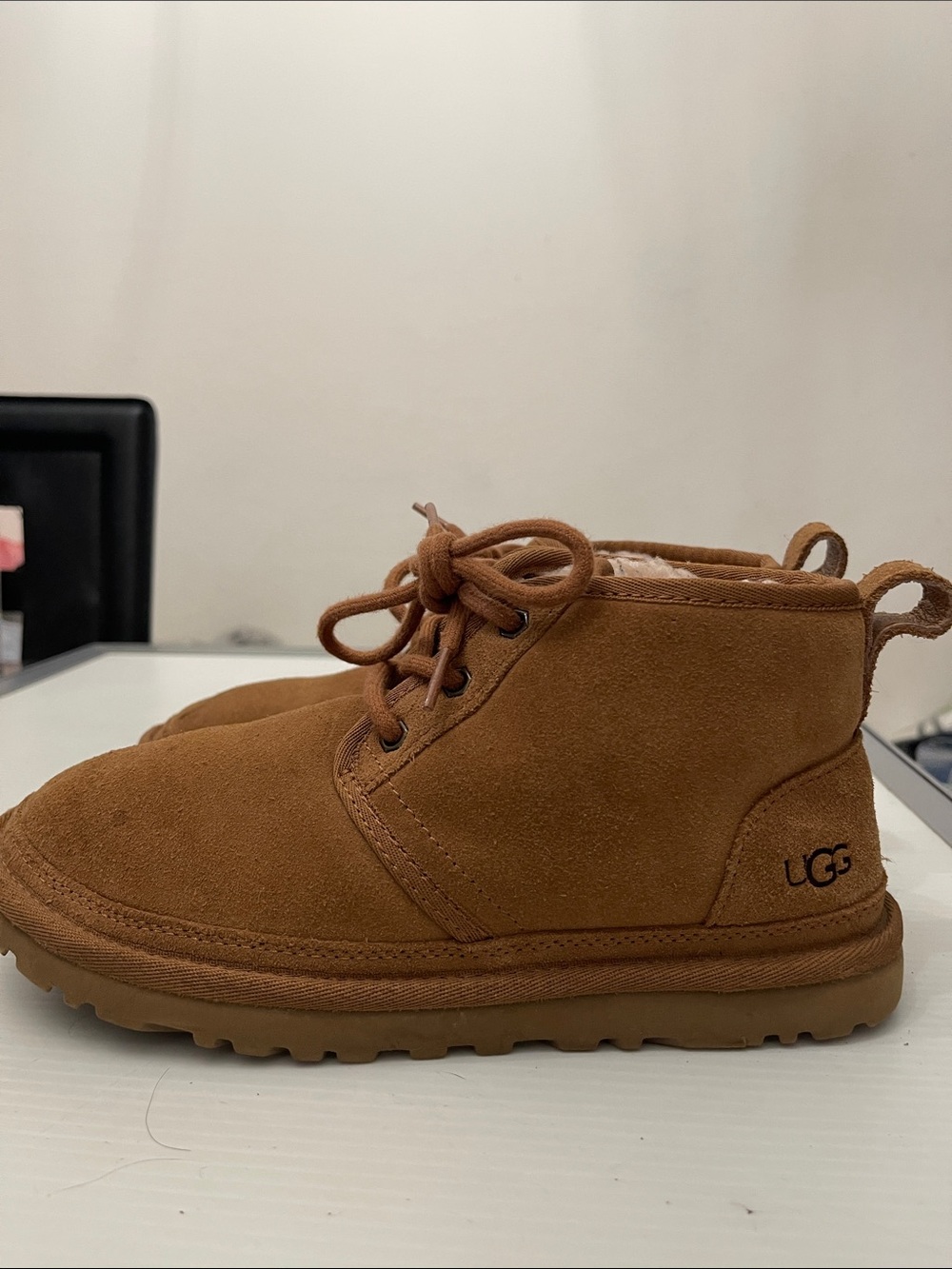 UGG WINTER NEUMEL CHUKKA CHESTNUT BOOTS WOMENS SIZE 7